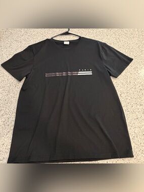 Paris Graphic Crewneck T-Shirt - Black